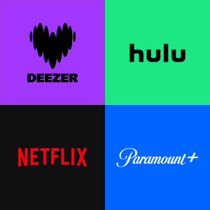 Deezer Hulu Netflix Paramount+ Legends Pack 1M