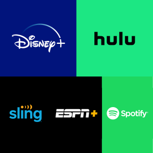 Disney+ Espn+ Hulu Sling tv Spotify Epic Pack 1M