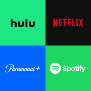 Hulu Netflix Paramount+ Spotify Groove Pack 1M